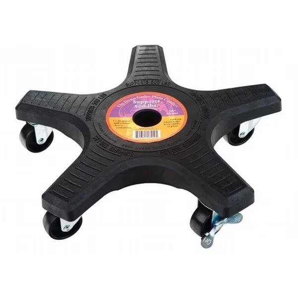 Plantstand 16in. Black 5-Wheel Single Plant Caddie  18410, The Plant Stand, Mfr#: 7346232